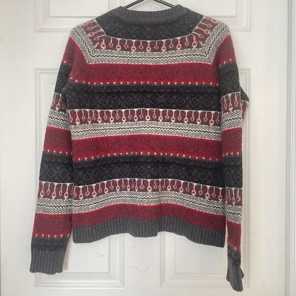 Duluth Trading Co Sweater Women’s Medium Wool Cashmere Blend Nordic Fair Isle - Picture 5 of 6